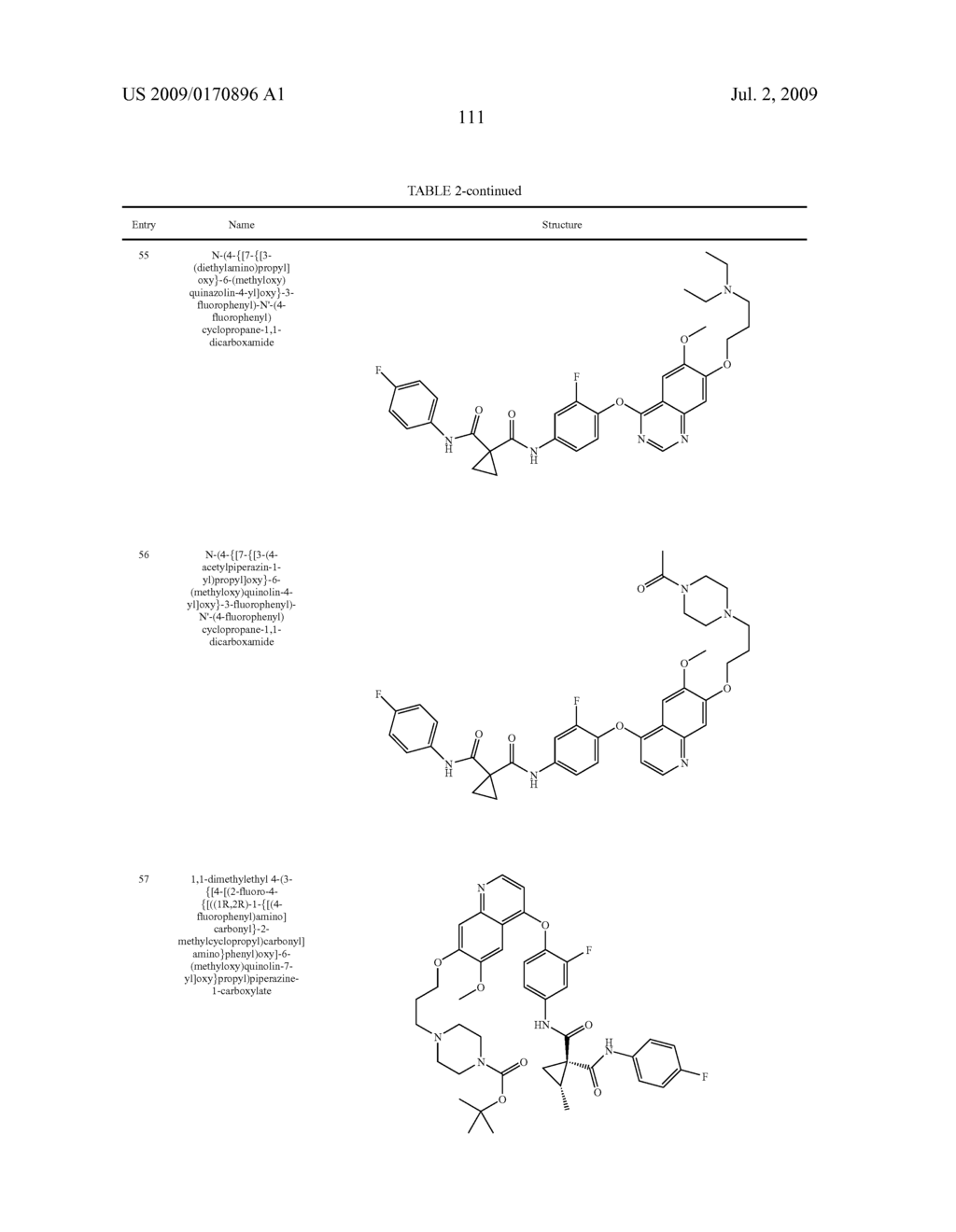 c-Met modulators and methods of use - diagram, schematic, and image 112