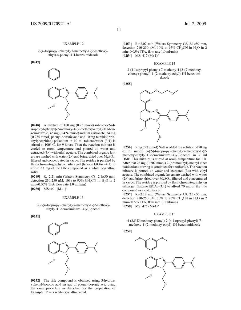 Benzimidazole derivatives - diagram, schematic, and image 12