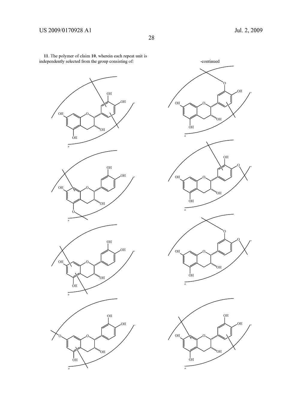 Synthesis of oligo/poly(catechins) and methods of use - diagram, schematic, and image 42