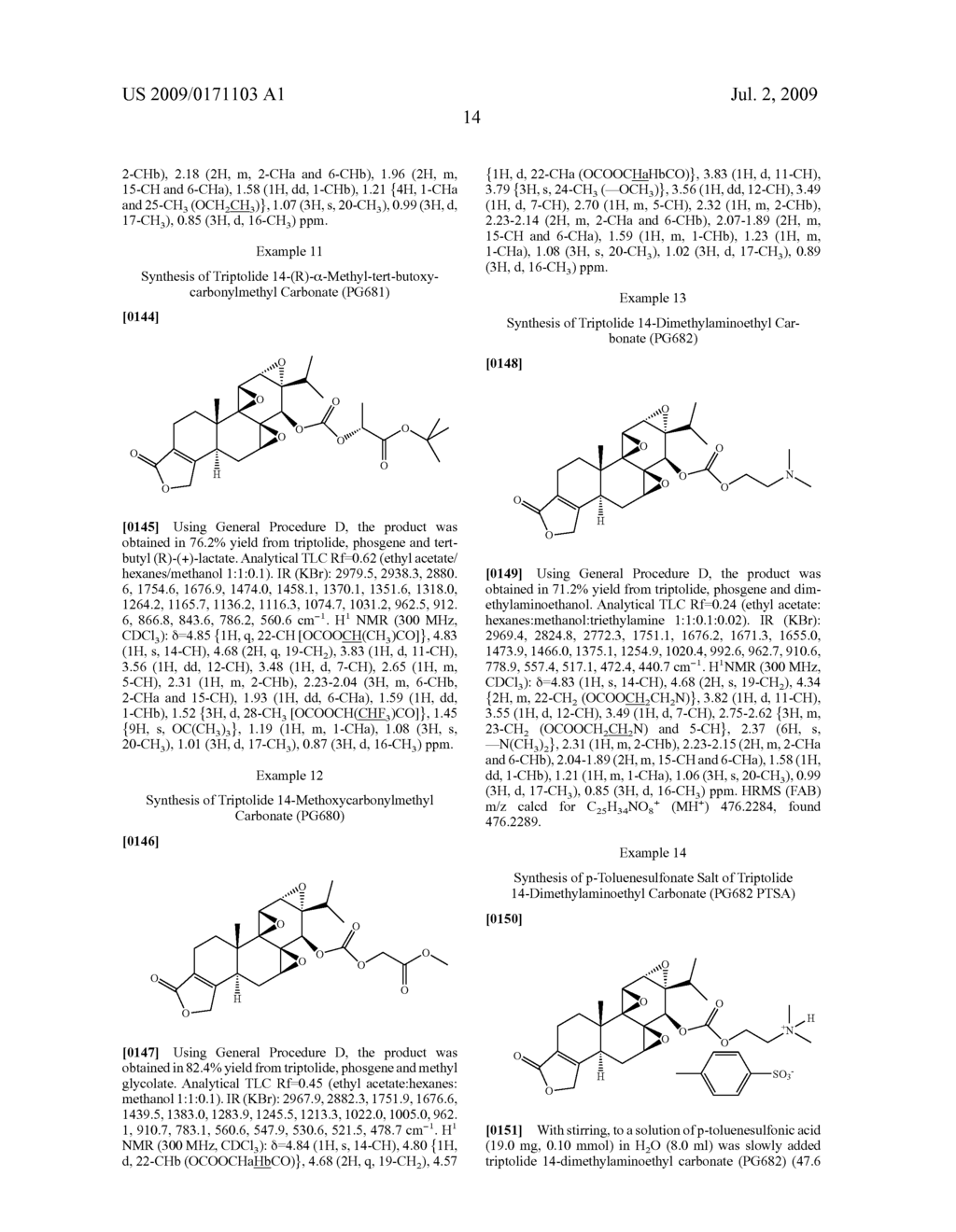 Triptolide Derivatives for Modulation of Apoptosis and Immunosuppression - diagram, schematic, and image 20