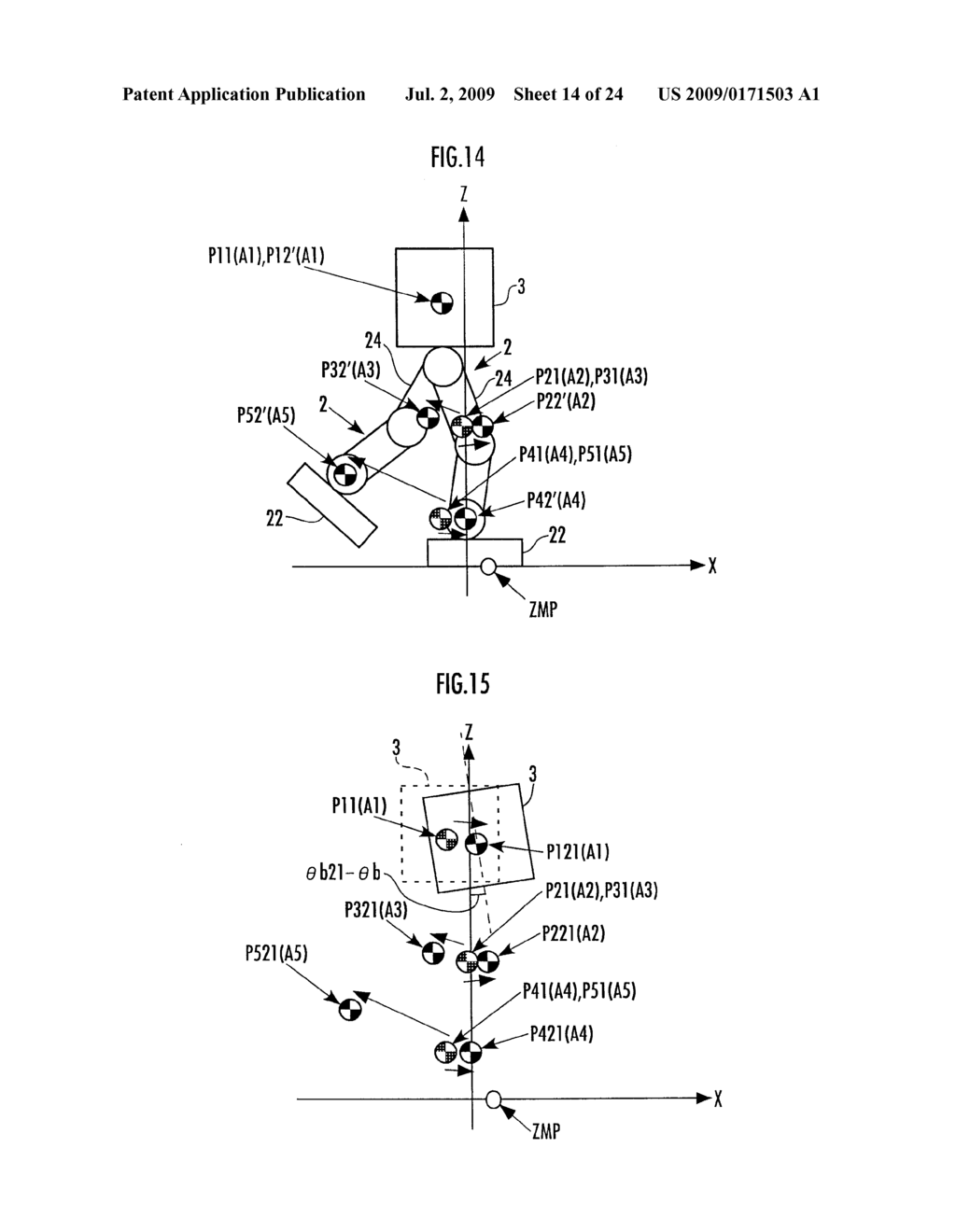 GAIT GENERATING DEVICE OF MOBILE ROBOT - diagram, schematic, and image 15