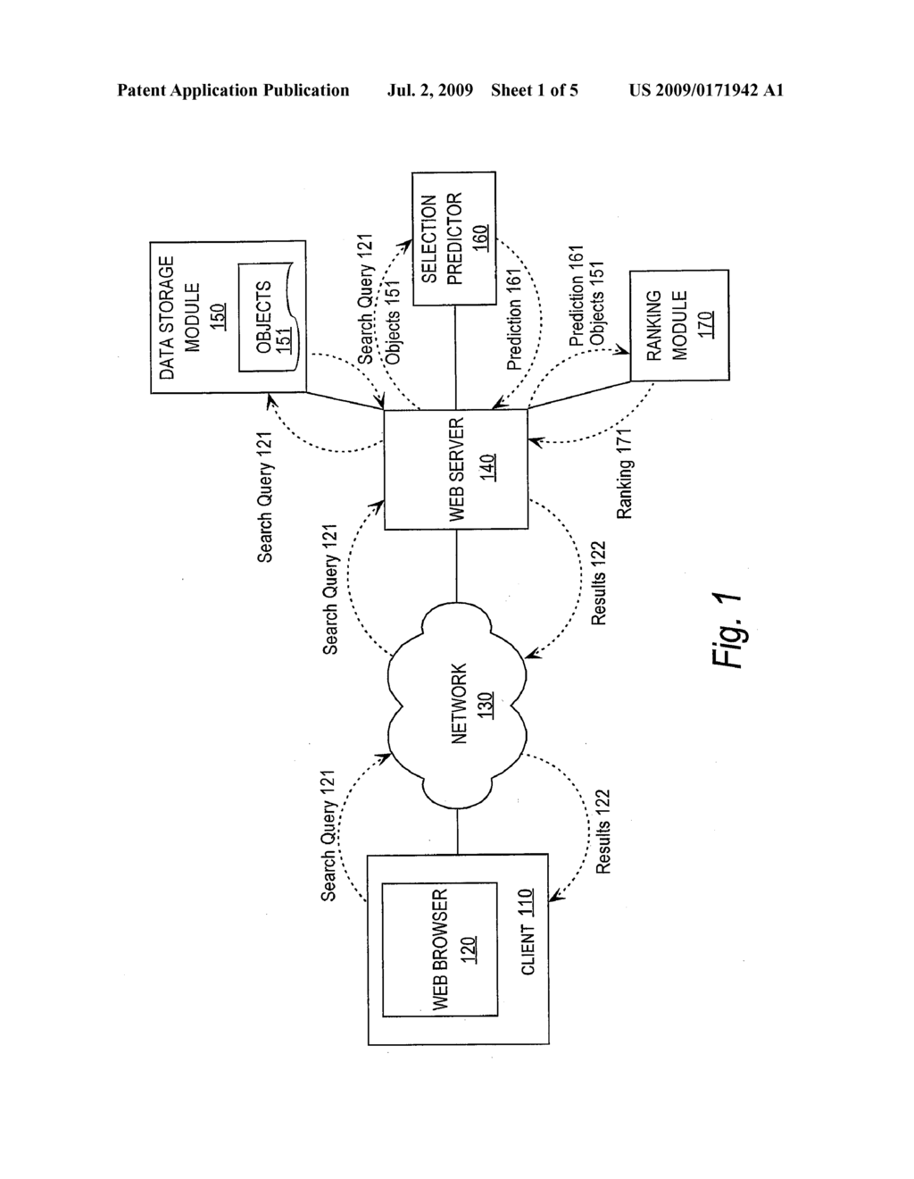 Predicting and ranking search query results - diagram, schematic, and image 02