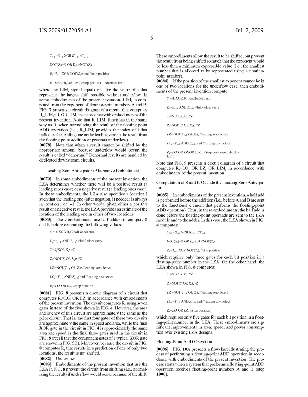 EFFICIENT LEADING ZERO ANTICIPATOR - diagram, schematic, and image 16