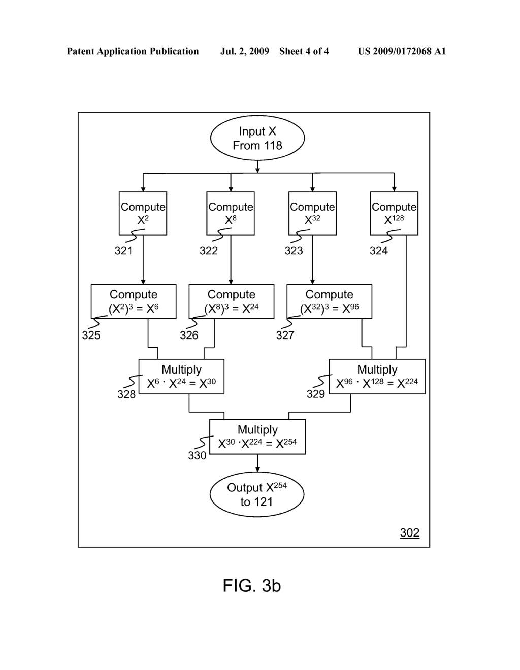 METHOD AND APPARATUS FOR EFFICIENTLY IMPLEMENTING THE ADVANCED ENCRYPTION STANDARD - diagram, schematic, and image 05