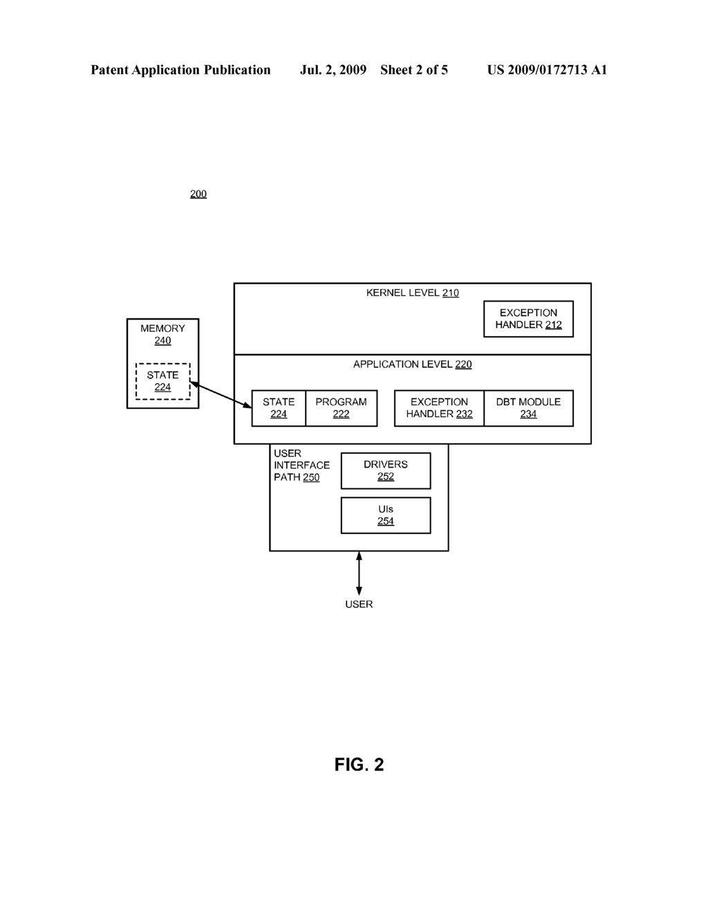 ON-DEMAND EMULATION VIA USER-LEVEL EXCEPTION HANDLING - diagram, schematic, and image 03