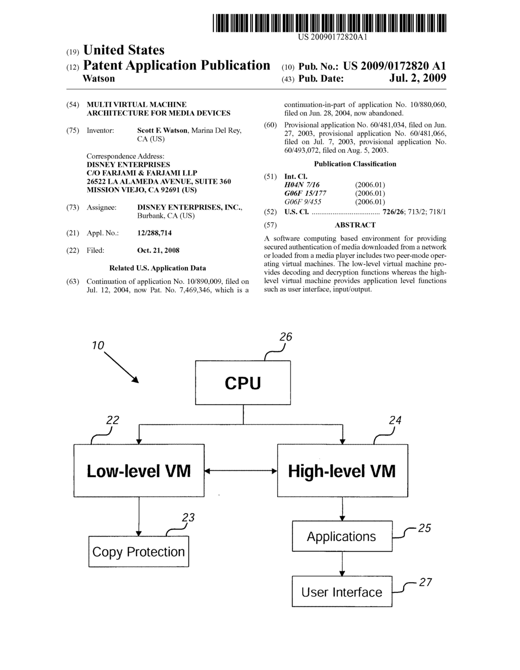 Multi virtual machine architecture for media devices - diagram, schematic, and image 01