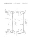 Pedestal sink towel holder, and towel holding method diagram and image