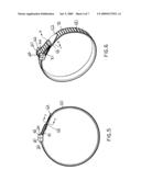 Elastomeric Releasable Cable Tie diagram and image