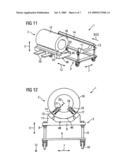 INSTALLATION DEVICE FOR A GRADIENT COIL MODULE IN A MAGNETIC RESONANCE TOMOGRAPHY APPARATUS diagram and image