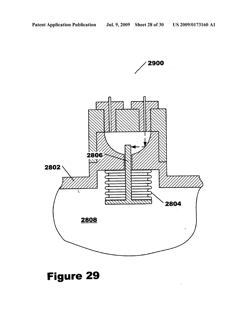 Method and apparatus for the detection of high pressure conditions in a vacuum-type electrical device - diagram, schematic, and image 29