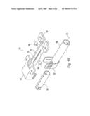 Adjustable steering column assembly with compressive locking mechanism diagram and image