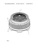 Sanitary component, namely jet regulator or jet former for flowing, fluid media, method of producing such a sanitary component and use of a sanitary component diagram and image