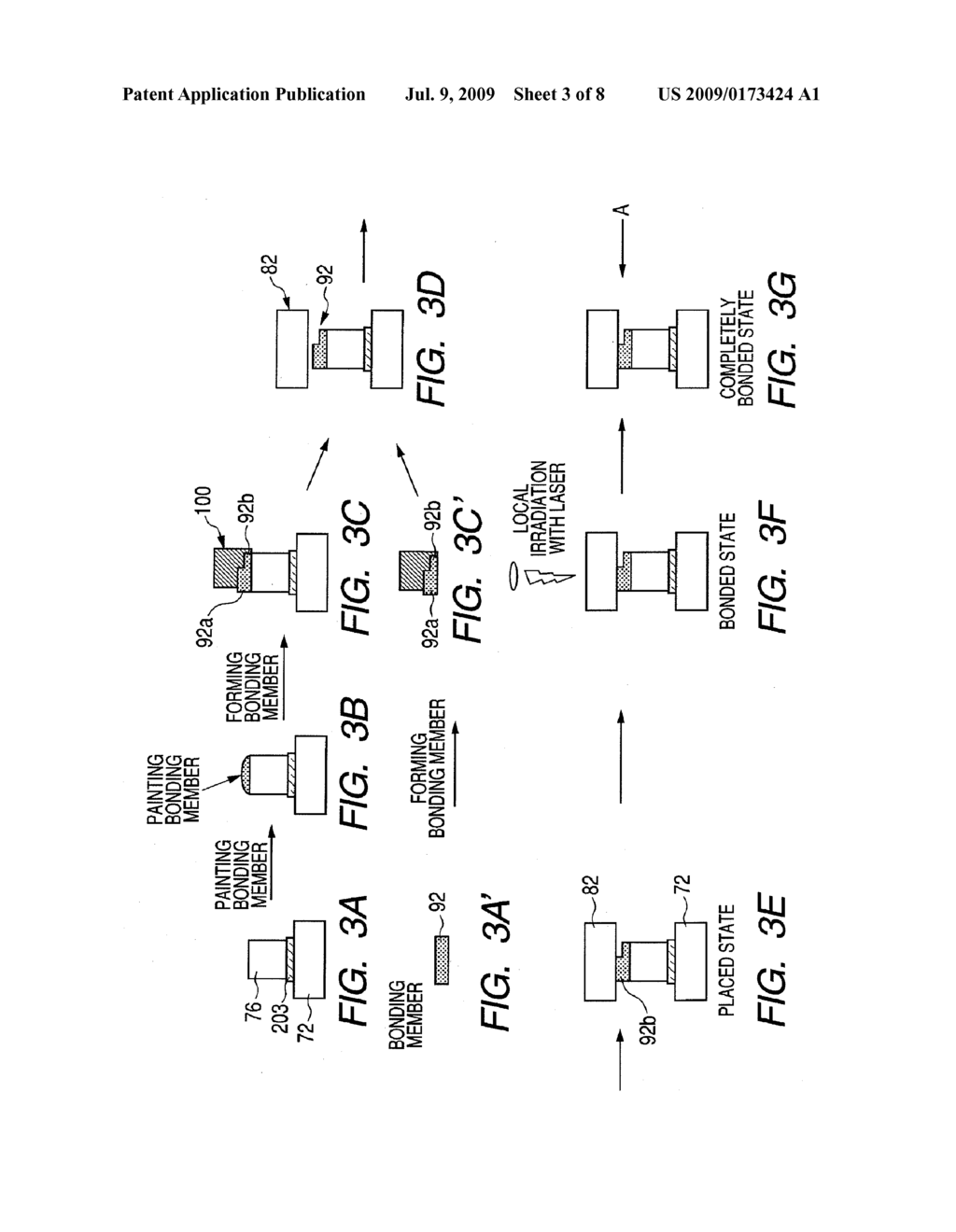 BONDING MEMBER BONDING METHOD AND METHOD FOR MANUFACTURING IMAGE DISPLAY APPARATUS - diagram, schematic, and image 04