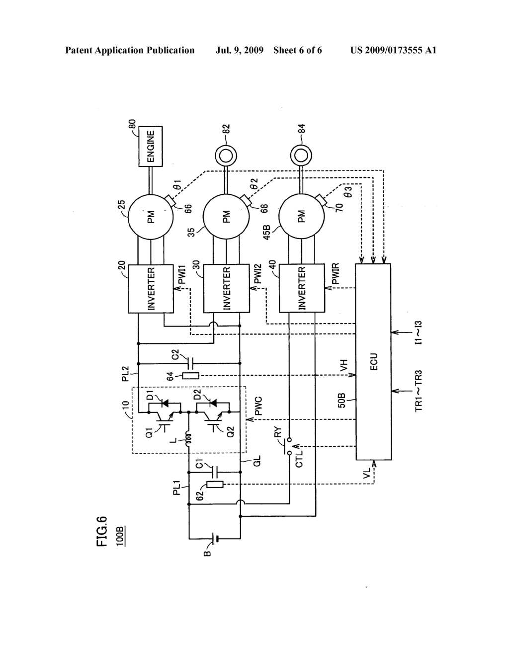 Motive Power Output Apparatus and Vehicle With the Same - diagram, schematic, and image 07