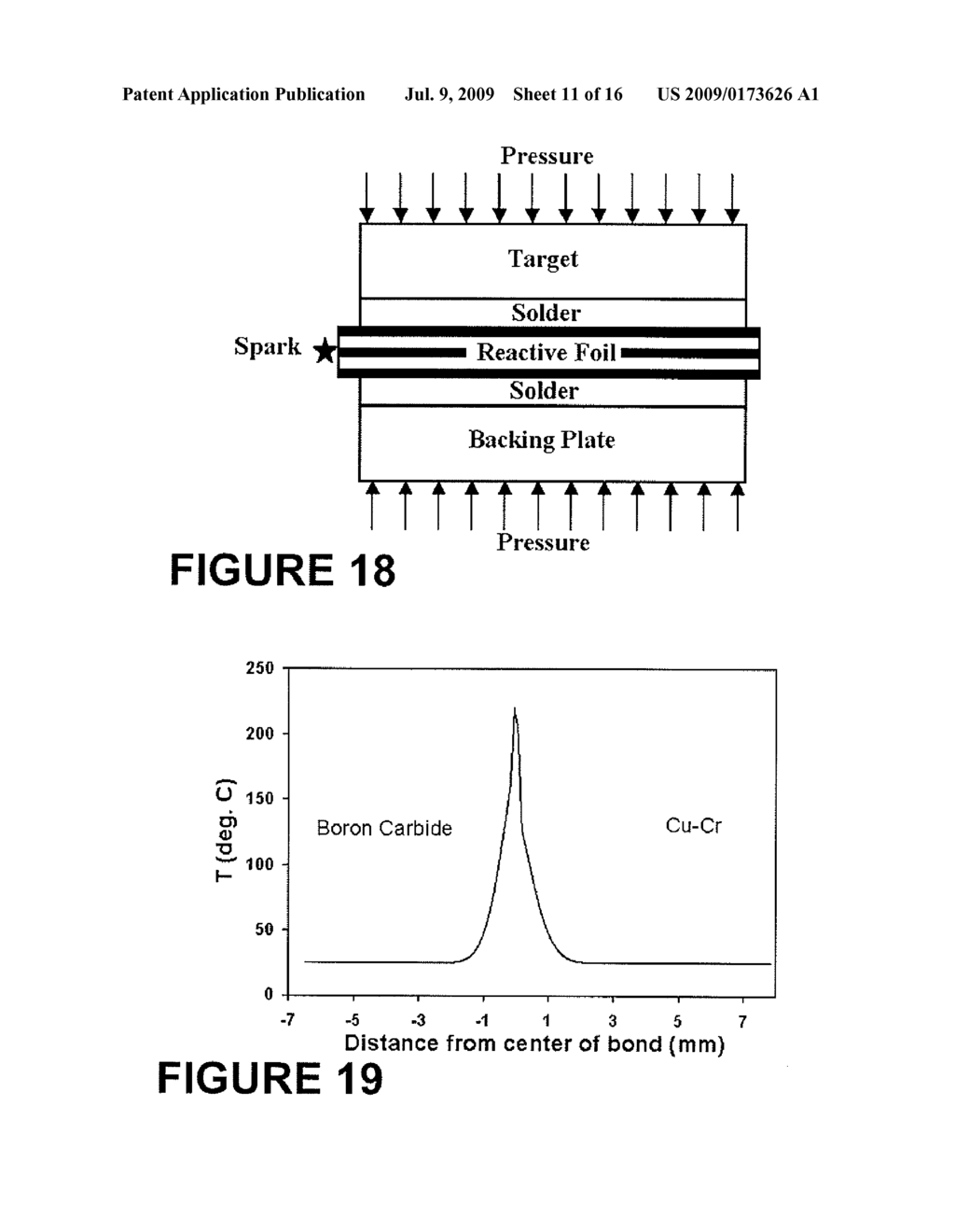 METHOD FOR FABRICATING TEMPERATURE SENSITIVE AND SPUTTER TARGET ASSEMBLIES USING REACTIVE MULTILAYER JOINING - diagram, schematic, and image 12