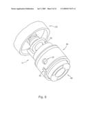 Water Filter Cartridge System Having a Combined Blending Valve System in the Candle and Adjusting Device in the Head diagram and image