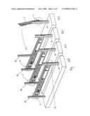 Variable Carrier for the Installation on Two Vertical Carrier Profiles of a Rack and Corresponding Installation Method diagram and image