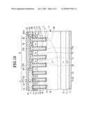 TRENCH SEMICONDUCTOR DEVICE OF IMPROVED VOLTAGE STRENGTH, AND METHOD OF FABRICATION diagram and image