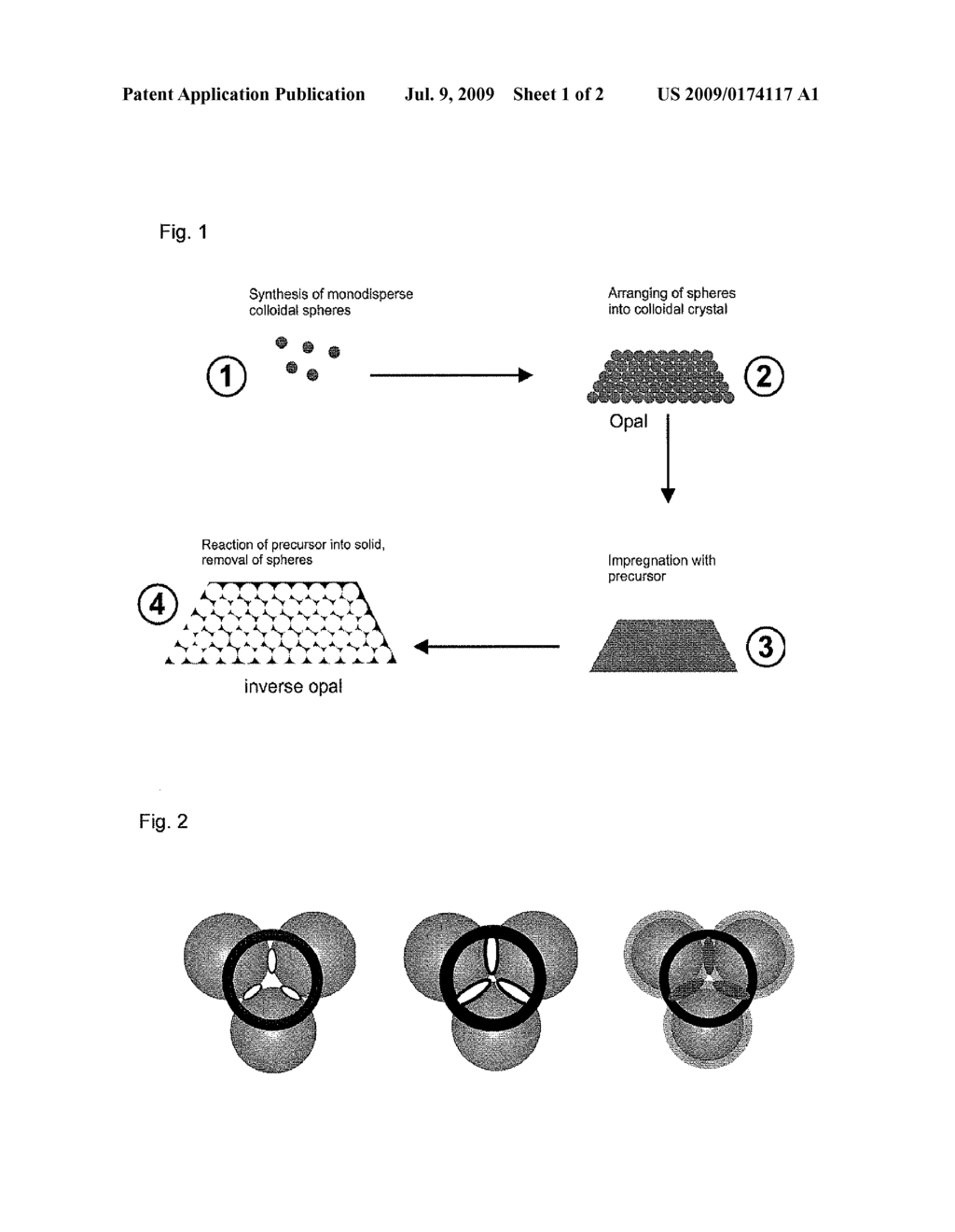 METHOD FOR PRODUCING INVERSE OPALS HAVING ADJUSTABLE CHANNEL DIAMETERS - diagram, schematic, and image 02