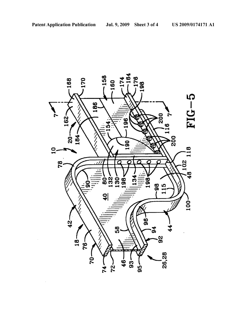 Aluminum flatbed with unique front connection - diagram, schematic, and image 04