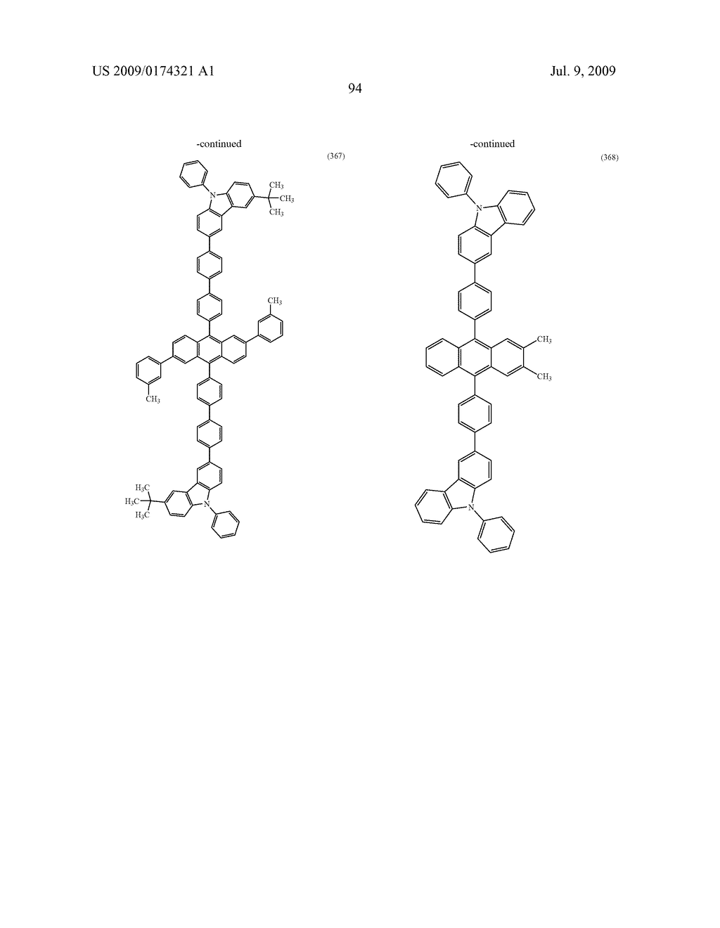 ANTHRACENE DERIVATIVE, AND LIGHT-EMITTING MATERIAL, LIGHT-EMITTING ELEMENT, LIGHT-EMITTING DEVICE, AND ELECTRONIC DEVICE USING THE SAME - diagram, schematic, and image 129