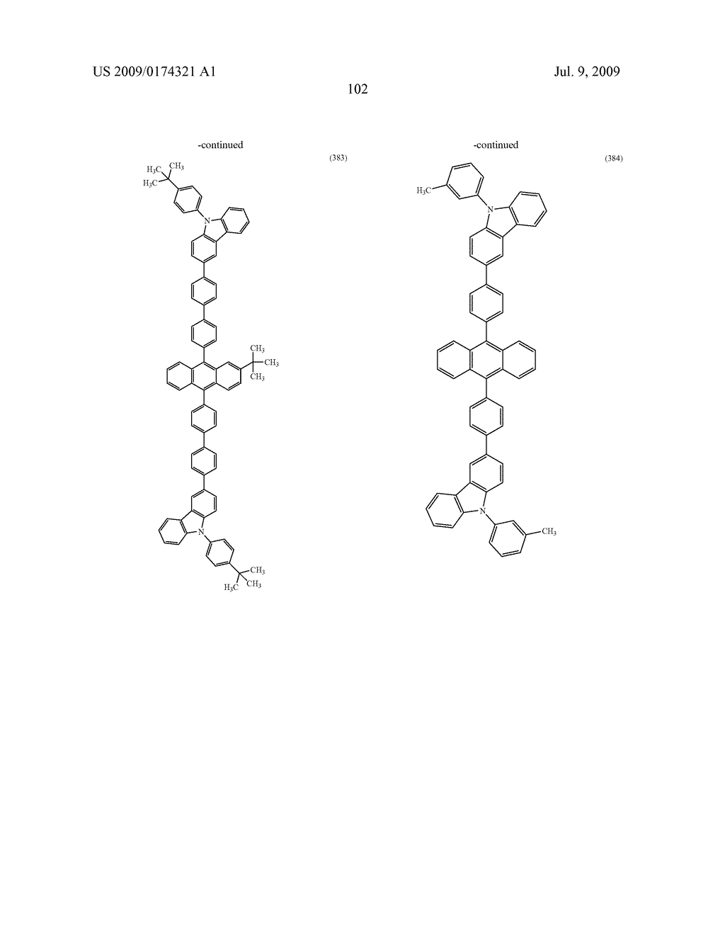 ANTHRACENE DERIVATIVE, AND LIGHT-EMITTING MATERIAL, LIGHT-EMITTING ELEMENT, LIGHT-EMITTING DEVICE, AND ELECTRONIC DEVICE USING THE SAME - diagram, schematic, and image 137