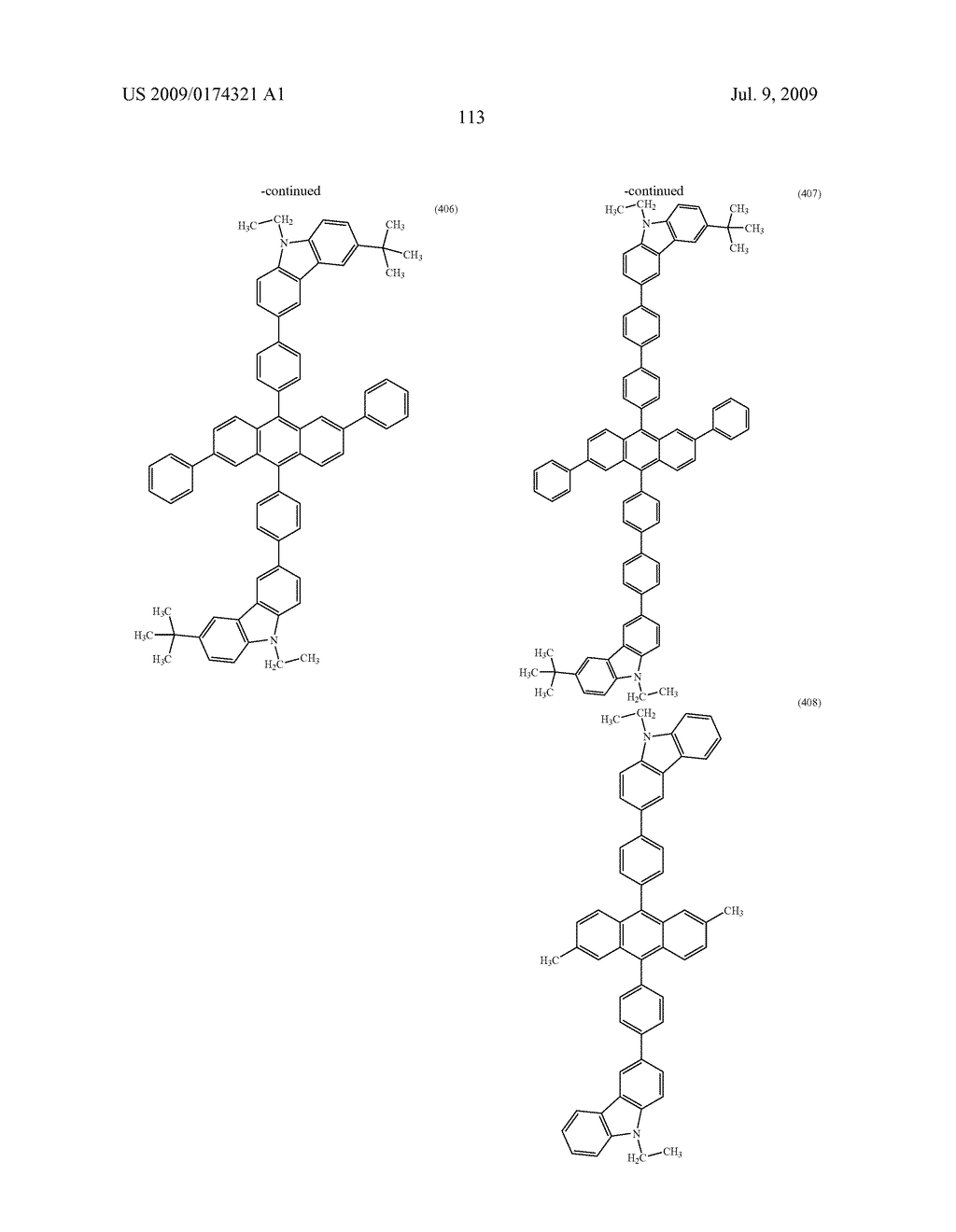 ANTHRACENE DERIVATIVE, AND LIGHT-EMITTING MATERIAL, LIGHT-EMITTING ELEMENT, LIGHT-EMITTING DEVICE, AND ELECTRONIC DEVICE USING THE SAME - diagram, schematic, and image 148