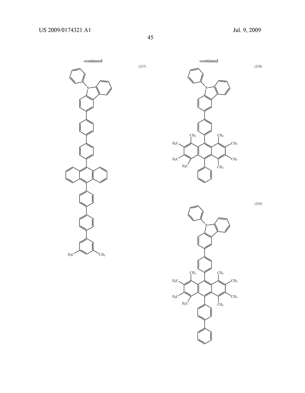 ANTHRACENE DERIVATIVE, AND LIGHT-EMITTING MATERIAL, LIGHT-EMITTING ELEMENT, LIGHT-EMITTING DEVICE, AND ELECTRONIC DEVICE USING THE SAME - diagram, schematic, and image 80