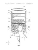 WHEELED USER INPUT DEVICE IN COOPERATION WITH A HANDHELD ELECTRONIC COMMUNICATION DEVICE diagram and image