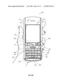 WHEELED USER INPUT DEVICE IN COOPERATION WITH A HANDHELD ELECTRONIC COMMUNICATION DEVICE diagram and image