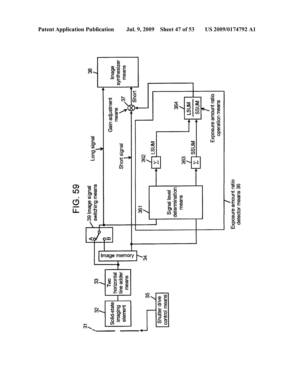 SOLID-STATE IMAGING DEVICE FOR ENLARGEMENT OF DYNAMIC RANGE - diagram, schematic, and image 48