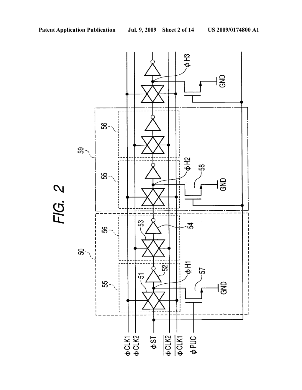 SHIFT REGISTER, AND SOLID STATE IMAGE SENSOR AND CAMERA USING SHIFT REGISTER - diagram, schematic, and image 03