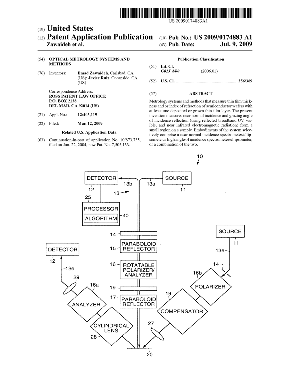 OPTICAL METROLOGY SYSTEMS AND METHODS - diagram, schematic, and image 01