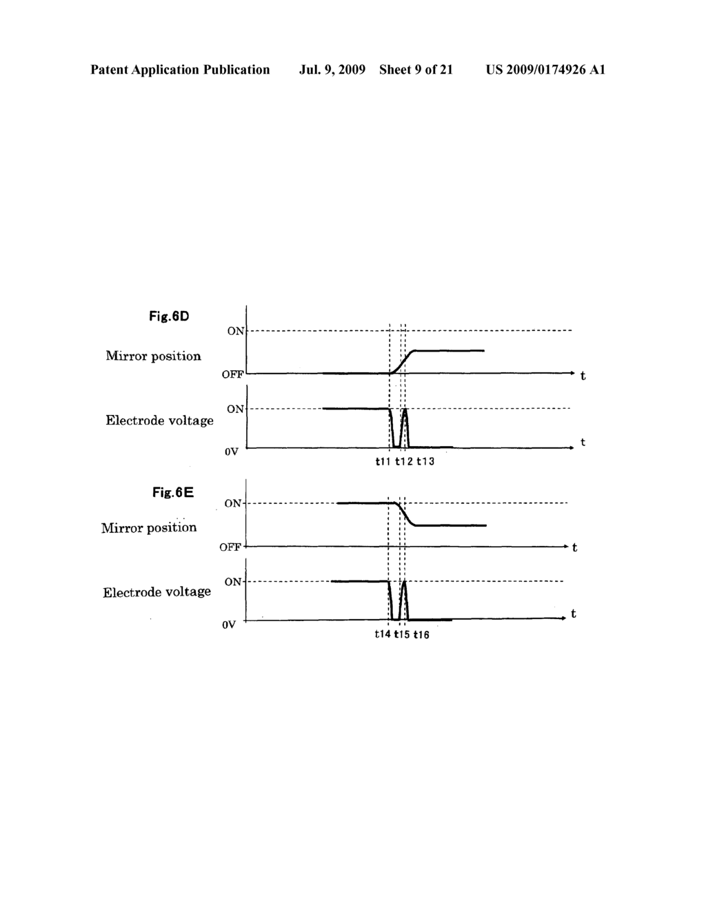 Micromirror device with a single address electrode - diagram, schematic, and image 10