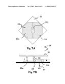 Micromirror device with a single address electrode diagram and image