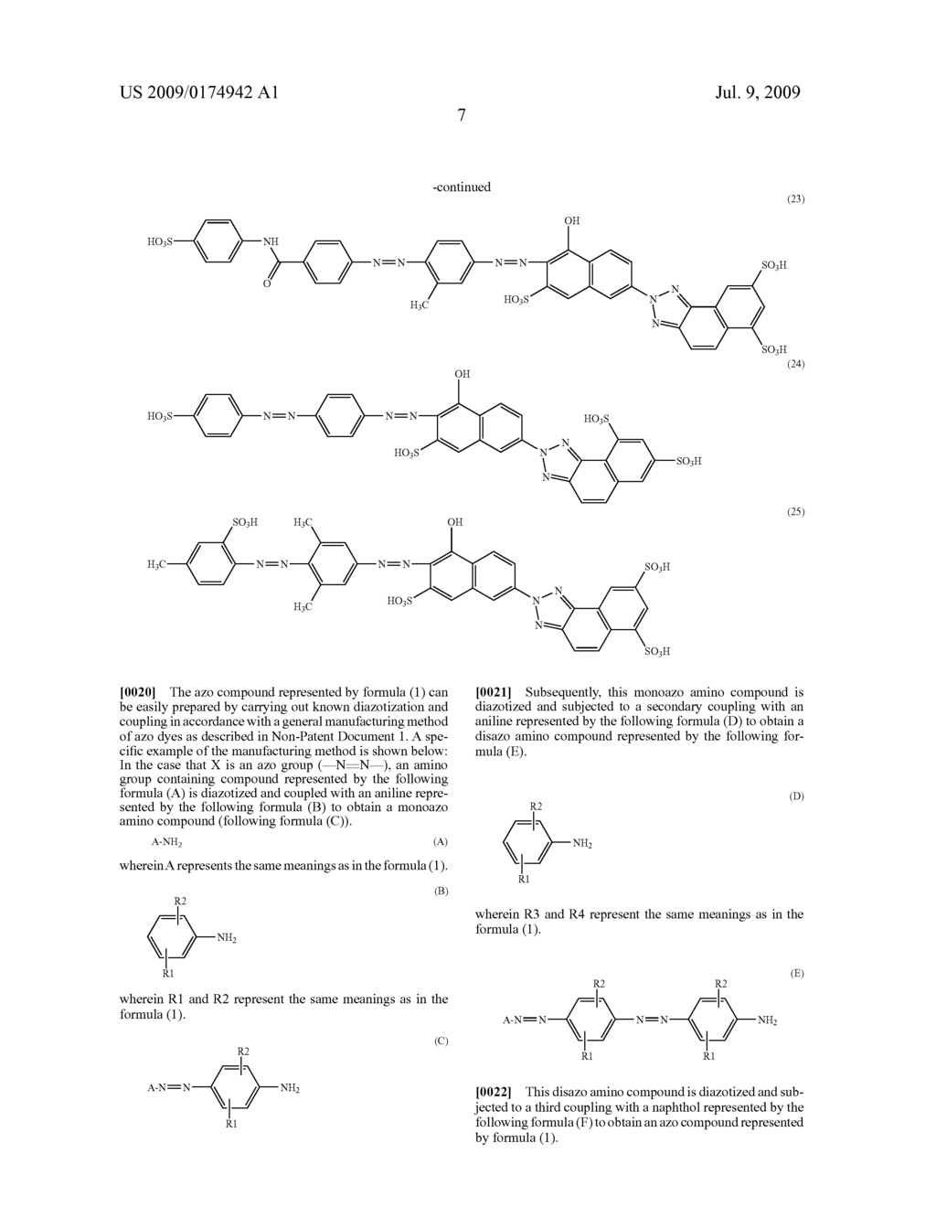 Azo compound and dye polarizing film containing the same - diagram, schematic, and image 08