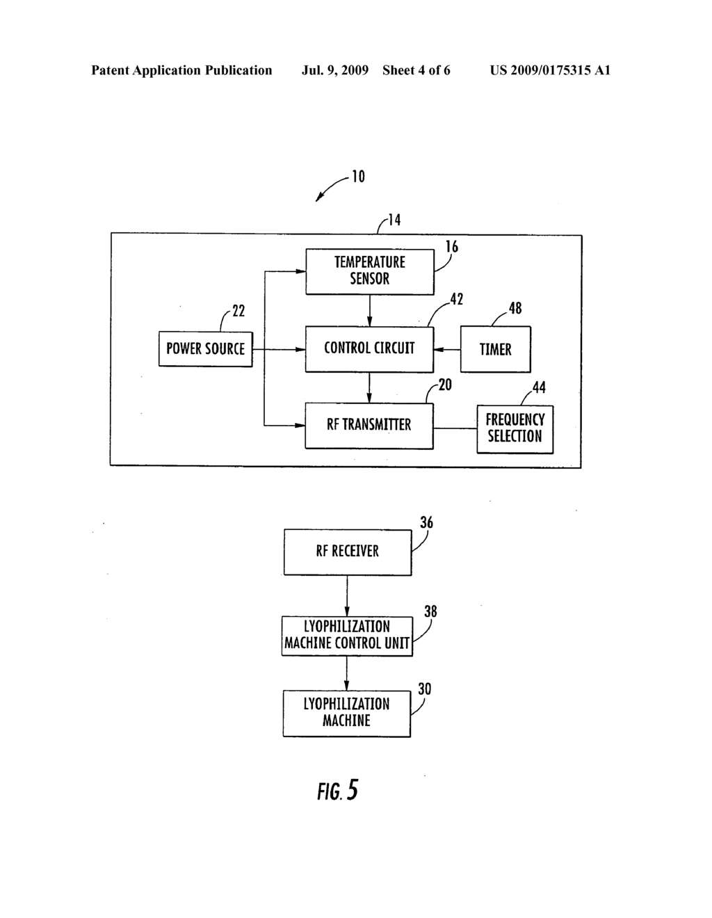 Wireless temperature sensing system for lyophilization processes - diagram, schematic, and image 05