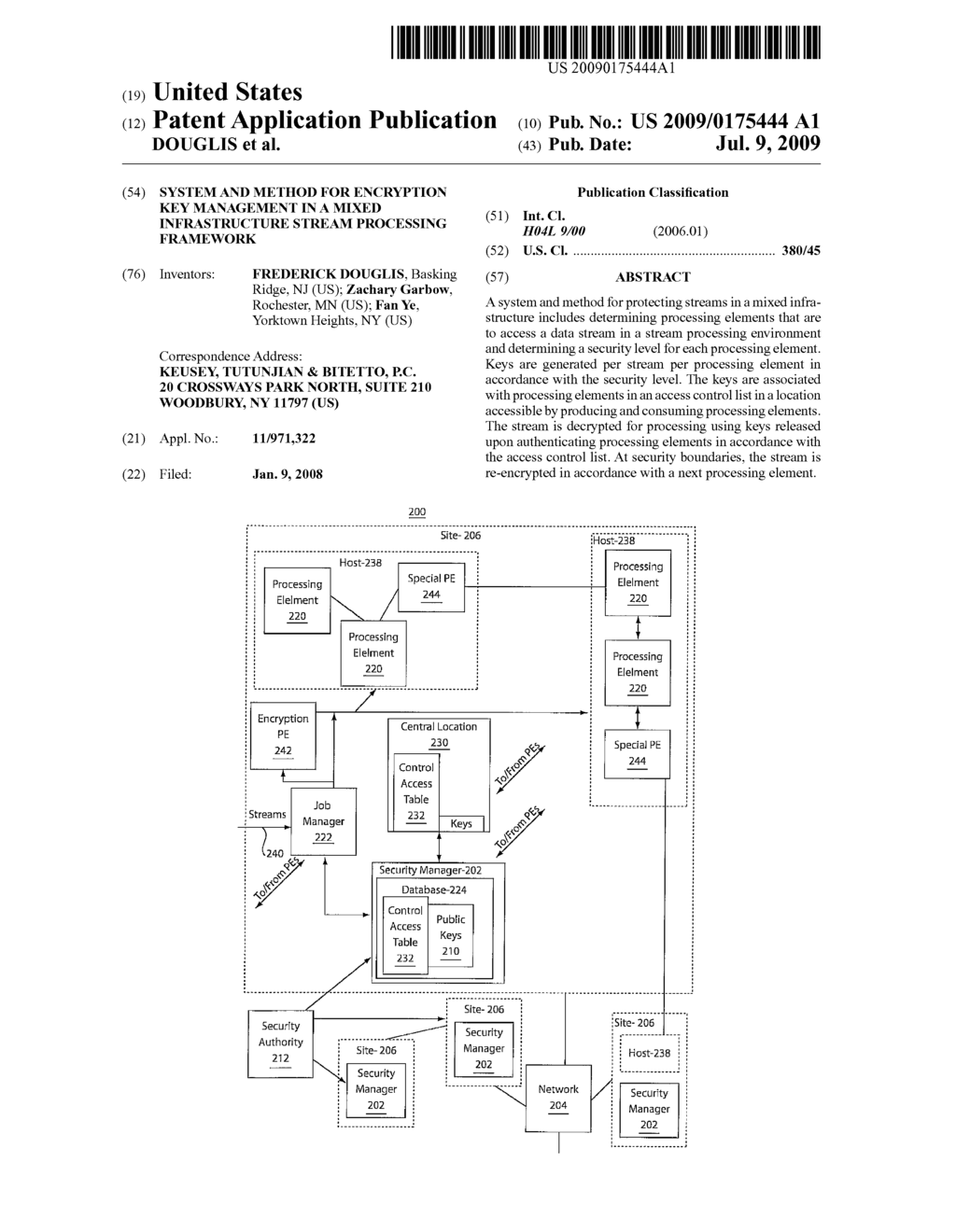 SYSTEM AND METHOD FOR ENCRYPTION KEY MANAGEMENT IN A MIXED INFRASTRUCTURE STREAM PROCESSING FRAMEWORK - diagram, schematic, and image 01