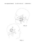 REVERSIBLE BEHIND-THE-HEAD MOUNTED PERSONAL AUDIO SET WITH PIVOTING EARPHONE diagram and image