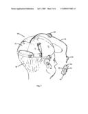 Headgear for Docking and Listening to Portable Audio Devices diagram and image