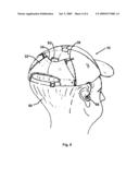 Headgear for Docking and Listening to Portable Audio Devices diagram and image