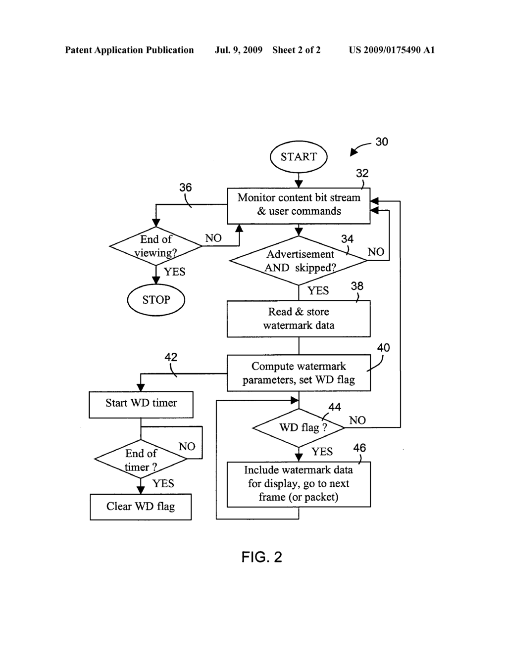 Watermark display controller and method - diagram, schematic, and image 03