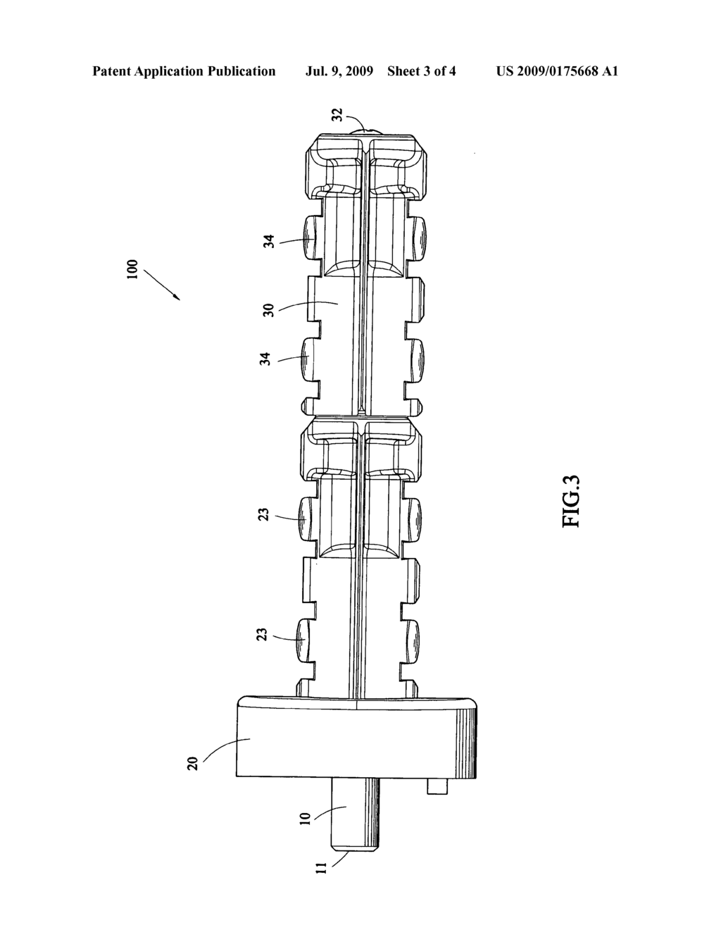 Carbon ribbon shaft of barcode printer - diagram, schematic, and image 04