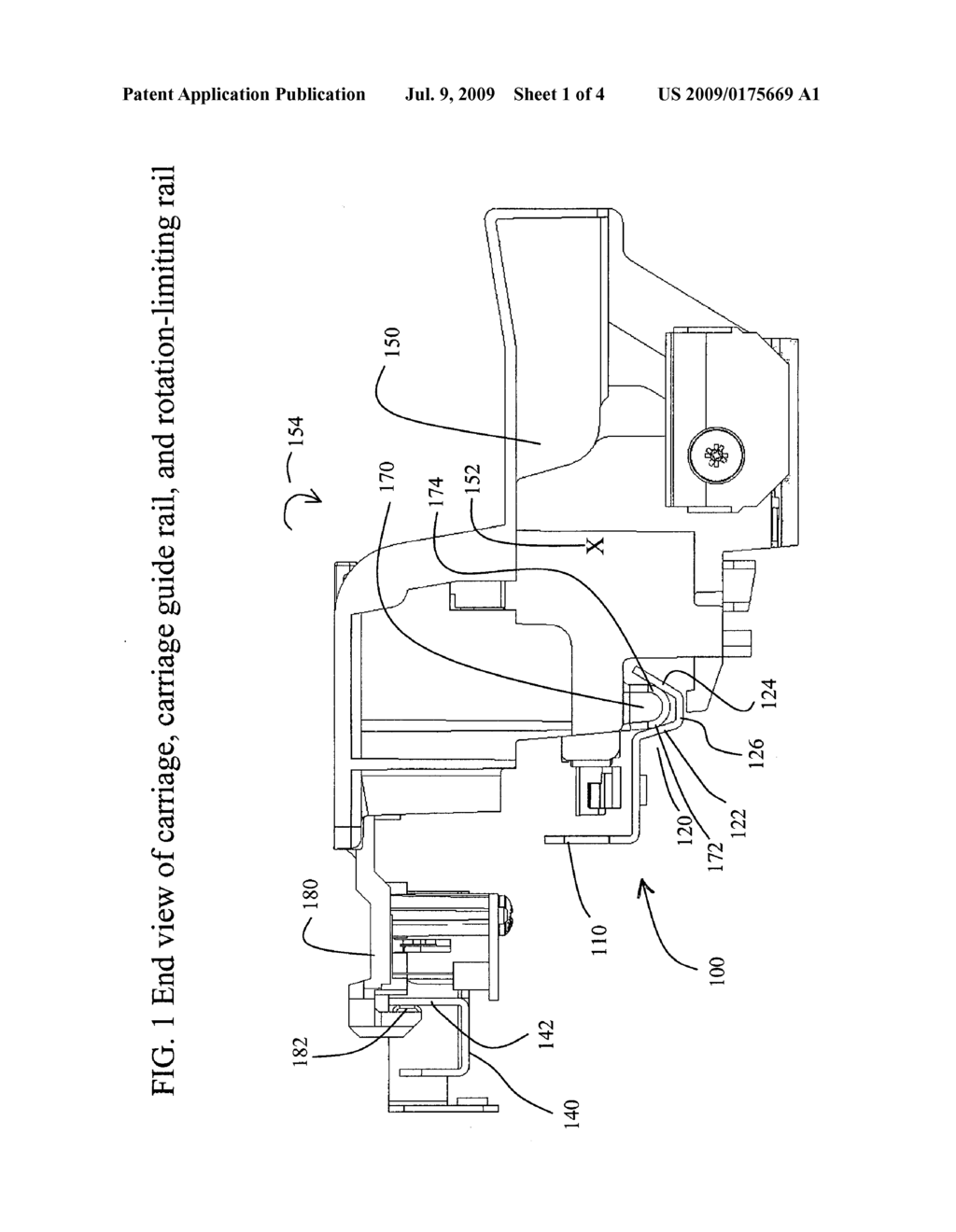 GUIDE RAIL FOR CARRIAGE PRINTER - diagram, schematic, and image 02