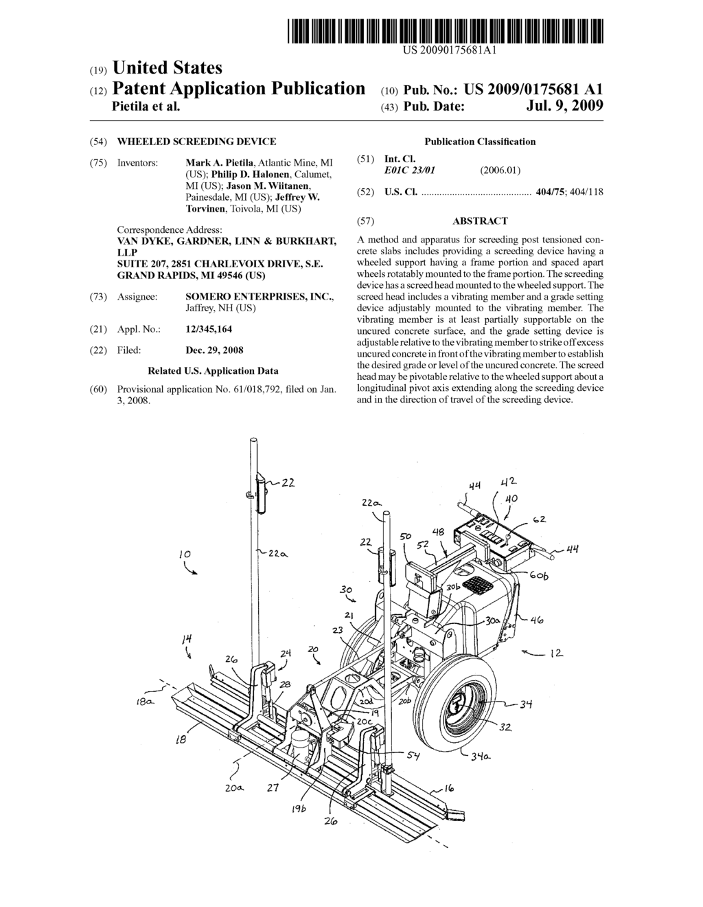 WHEELED SCREEDING DEVICE - diagram, schematic, and image 01