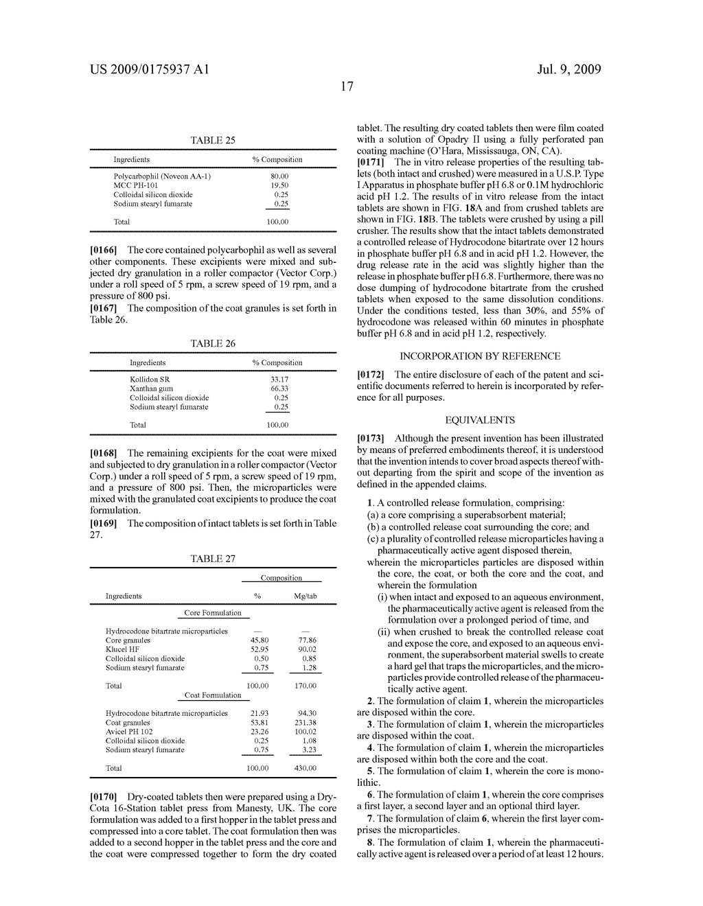 Misuse Preventative, Controlled Release Formulation - diagram, schematic, and image 32