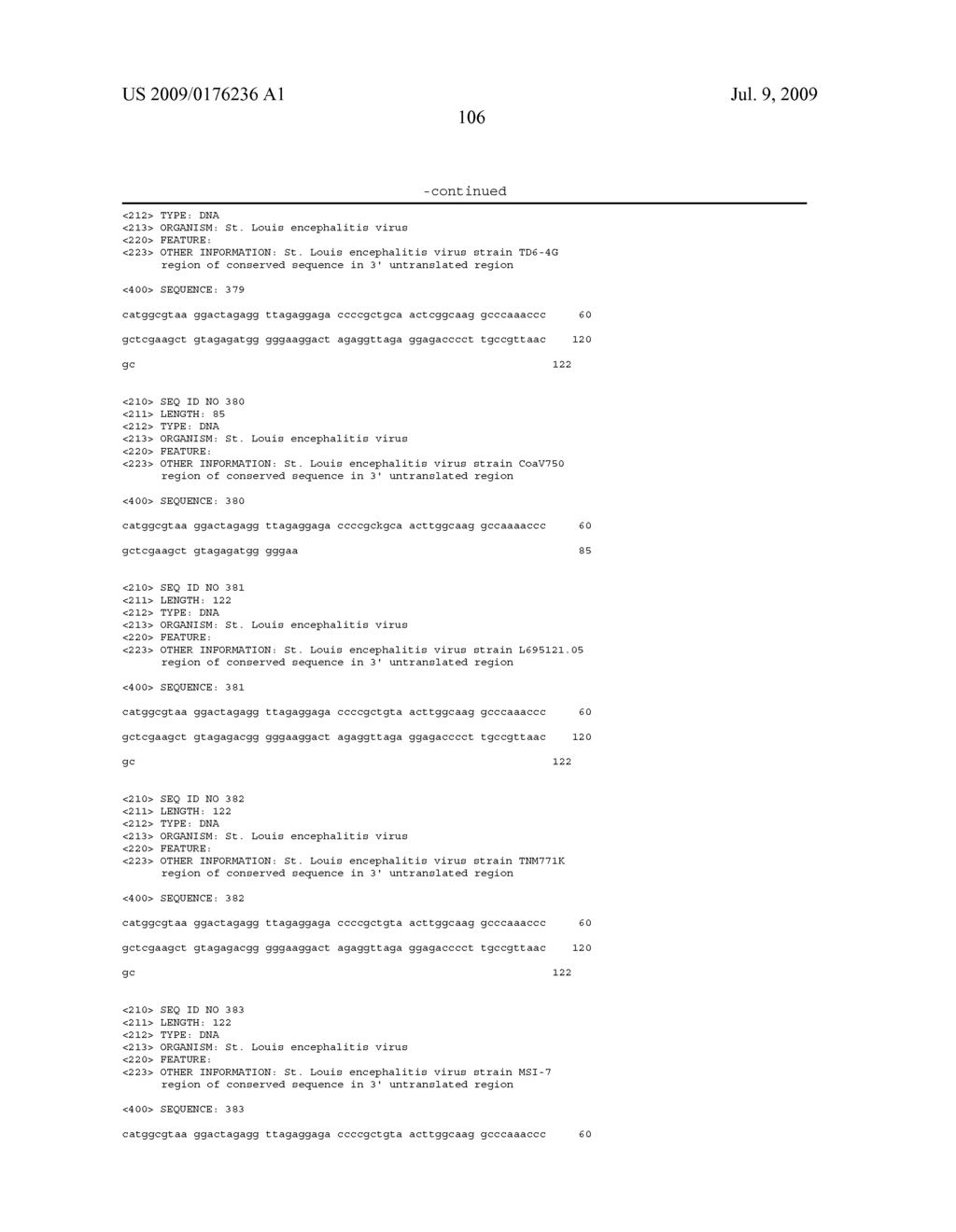 Compositions and Methods for Detecting Certain Flaviviruses, Including Members of the Japanese Encephalitis Virus Serogroup - diagram, schematic, and image 129