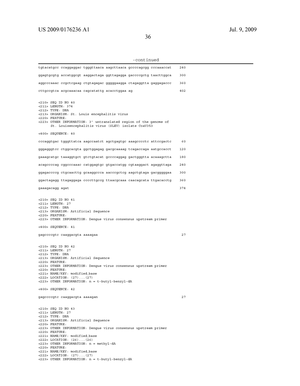 Compositions and Methods for Detecting Certain Flaviviruses, Including Members of the Japanese Encephalitis Virus Serogroup - diagram, schematic, and image 59