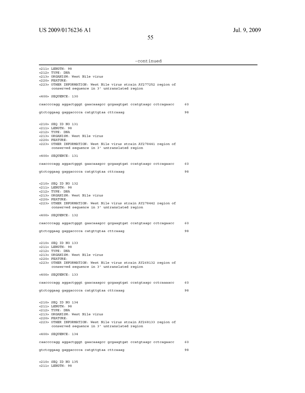 Compositions and Methods for Detecting Certain Flaviviruses, Including Members of the Japanese Encephalitis Virus Serogroup - diagram, schematic, and image 78