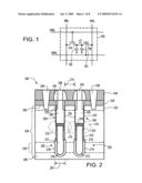 Method of multi-port memory fabrication with parallel connected trench capacitors in a cell diagram and image